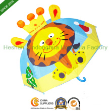 Cartoon Lion Children Kid Umbrella for Boys and Girls (KID-0019ZL)